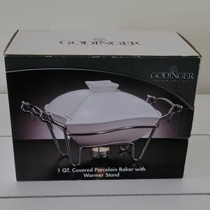 1 Qt. Covered Baker with Warmer Stand